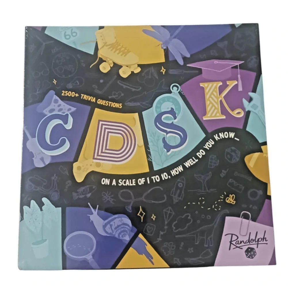 Randolph CDSK  Trivia Party and Team Game  Ages 14+  2 to 16 Players